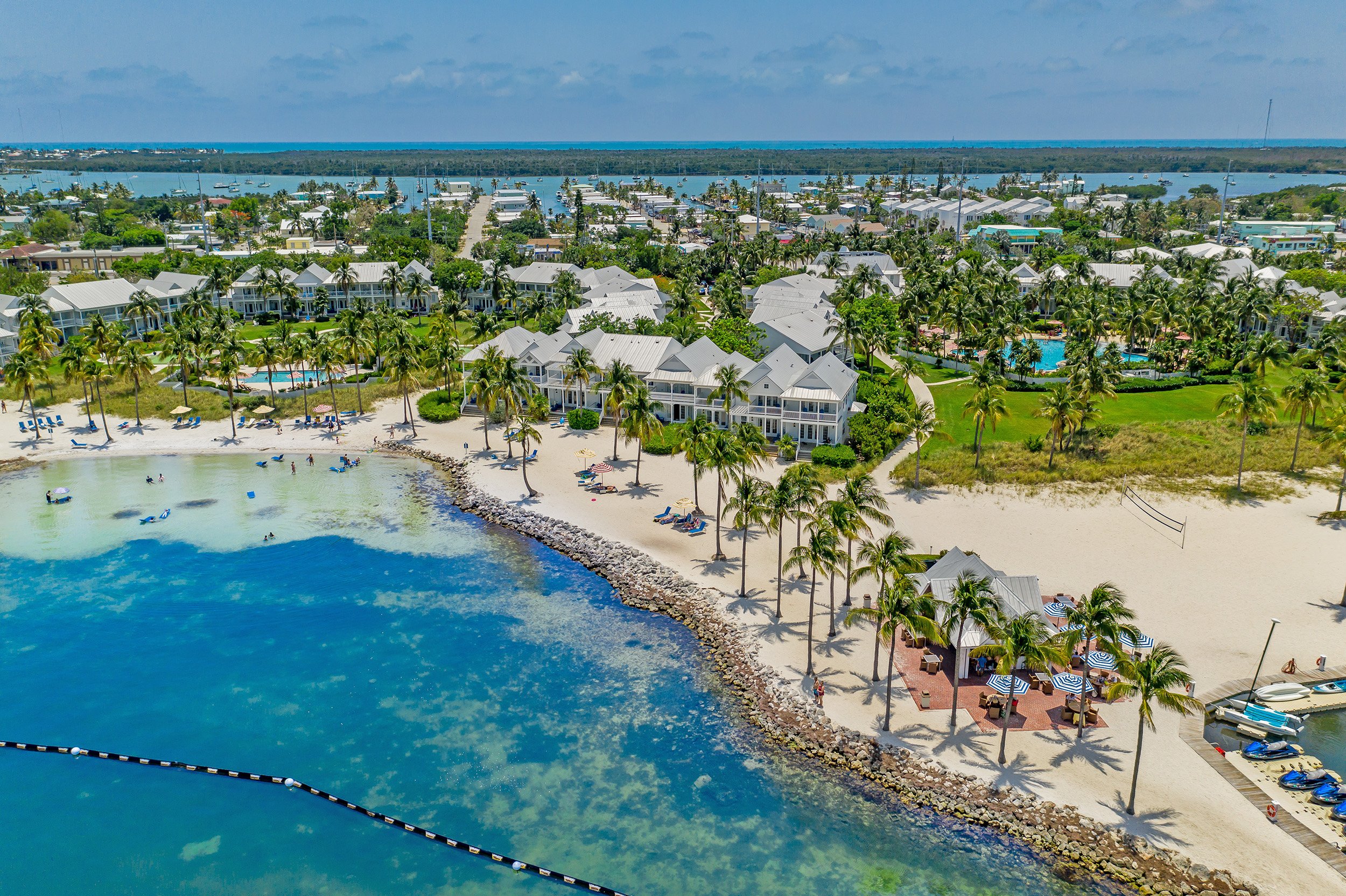 Aerial view of Tranquility Bay Beachfront Resort