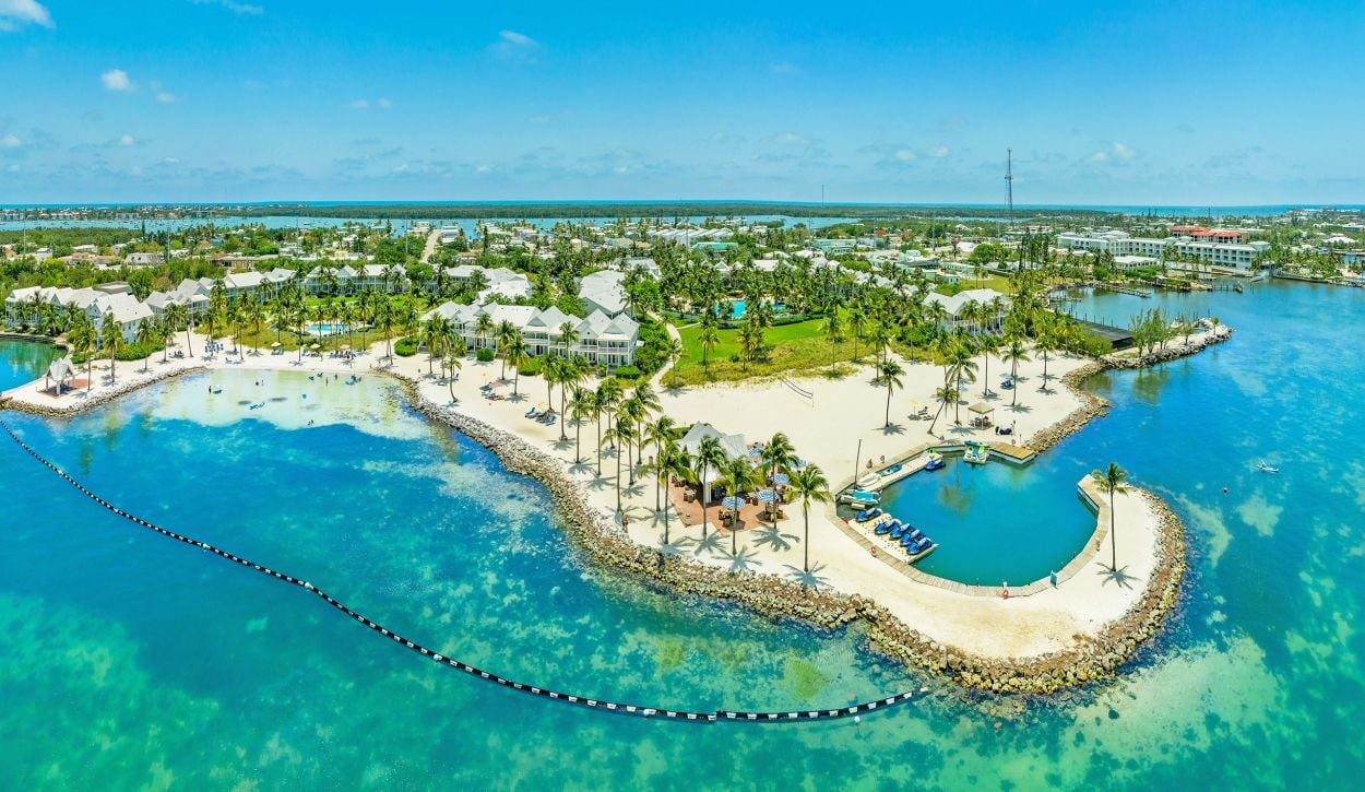 Aerial view of Tranquility Bay Beachfront Resort
