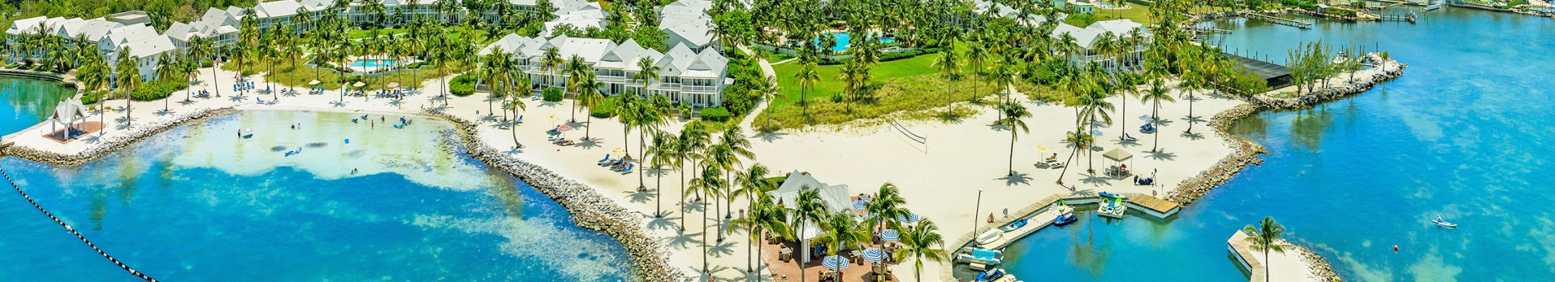 Aerial view of Tranquility Bay Beachfront Resort