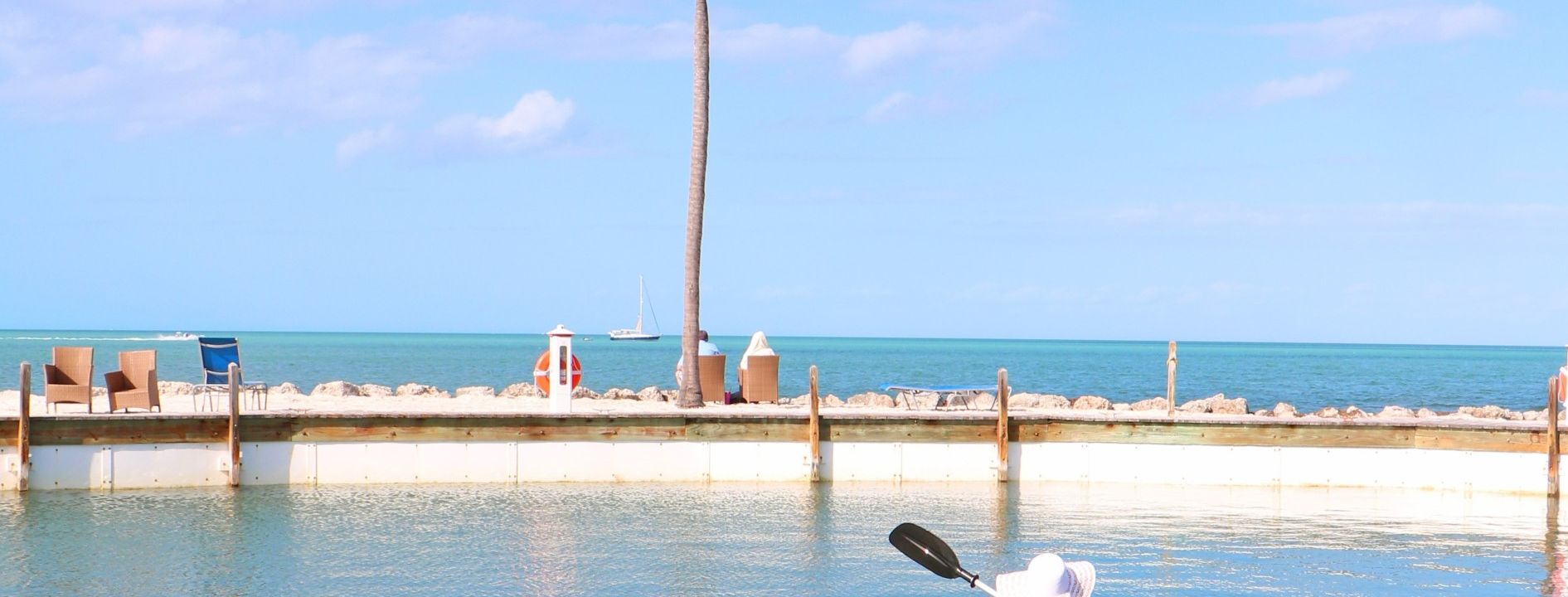 Kayaking on the ocean
