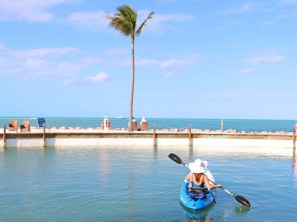 Kayaking on the ocean