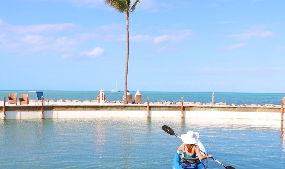 Kayaking on the ocean