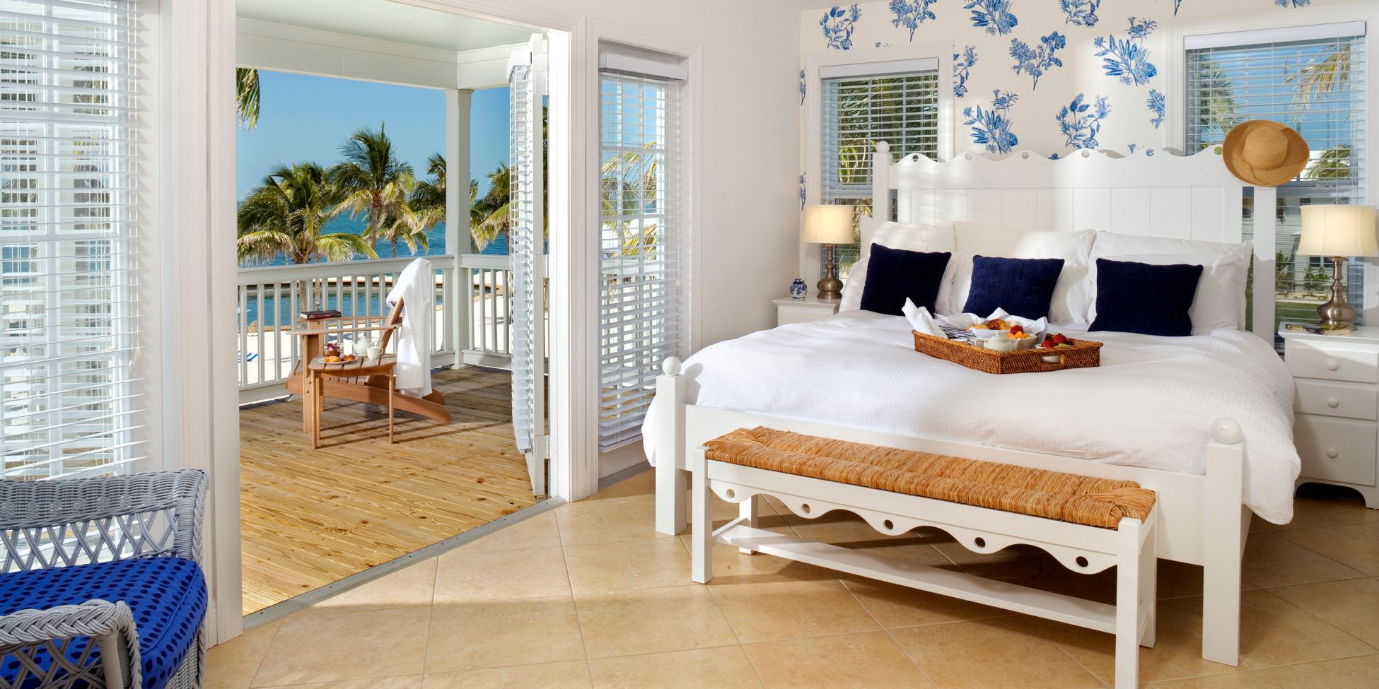 Master bedroom with ocean view