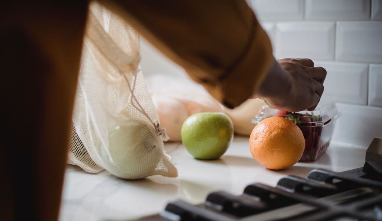 groceries on counter