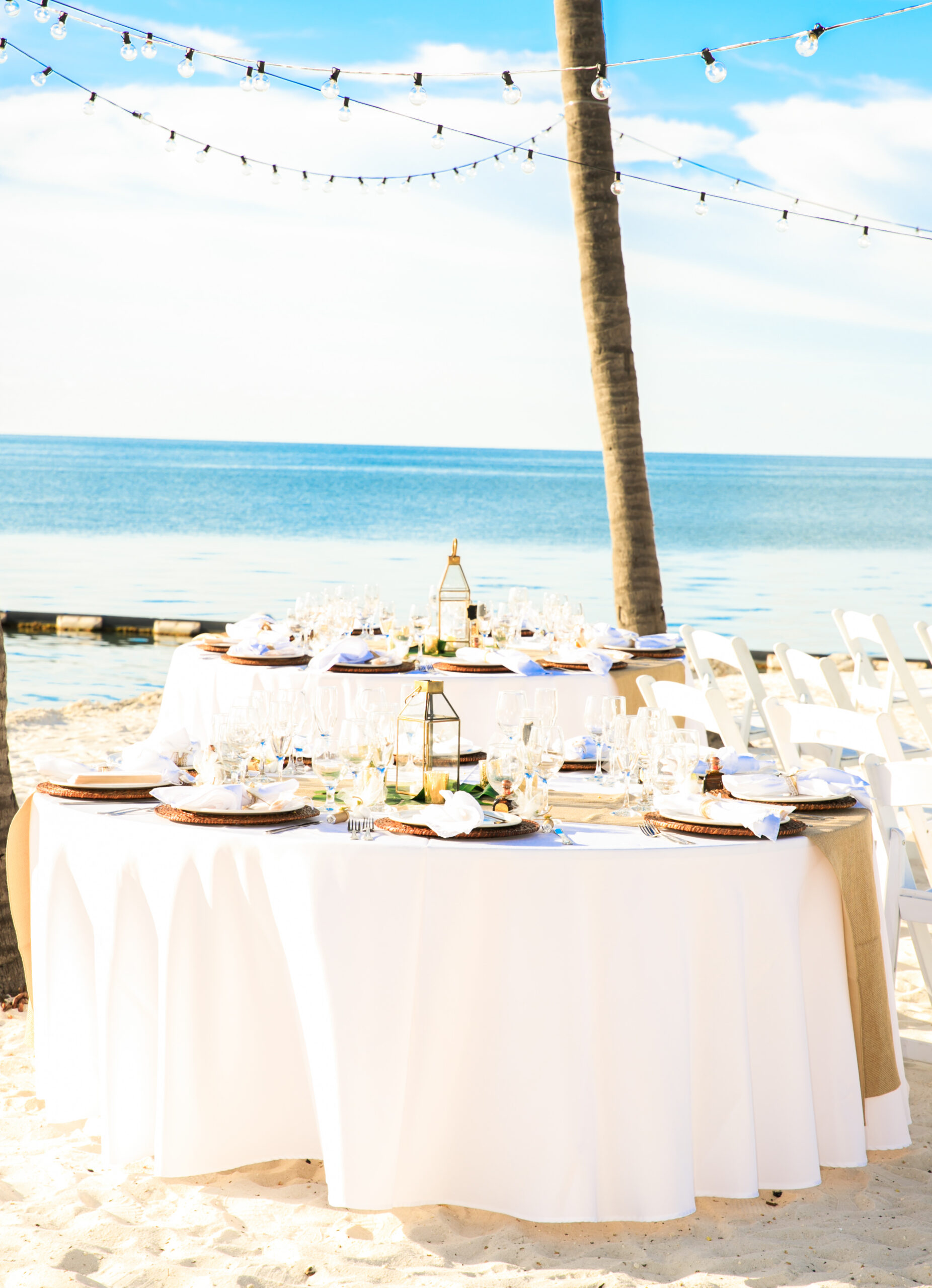 wedding catering on the beachfront