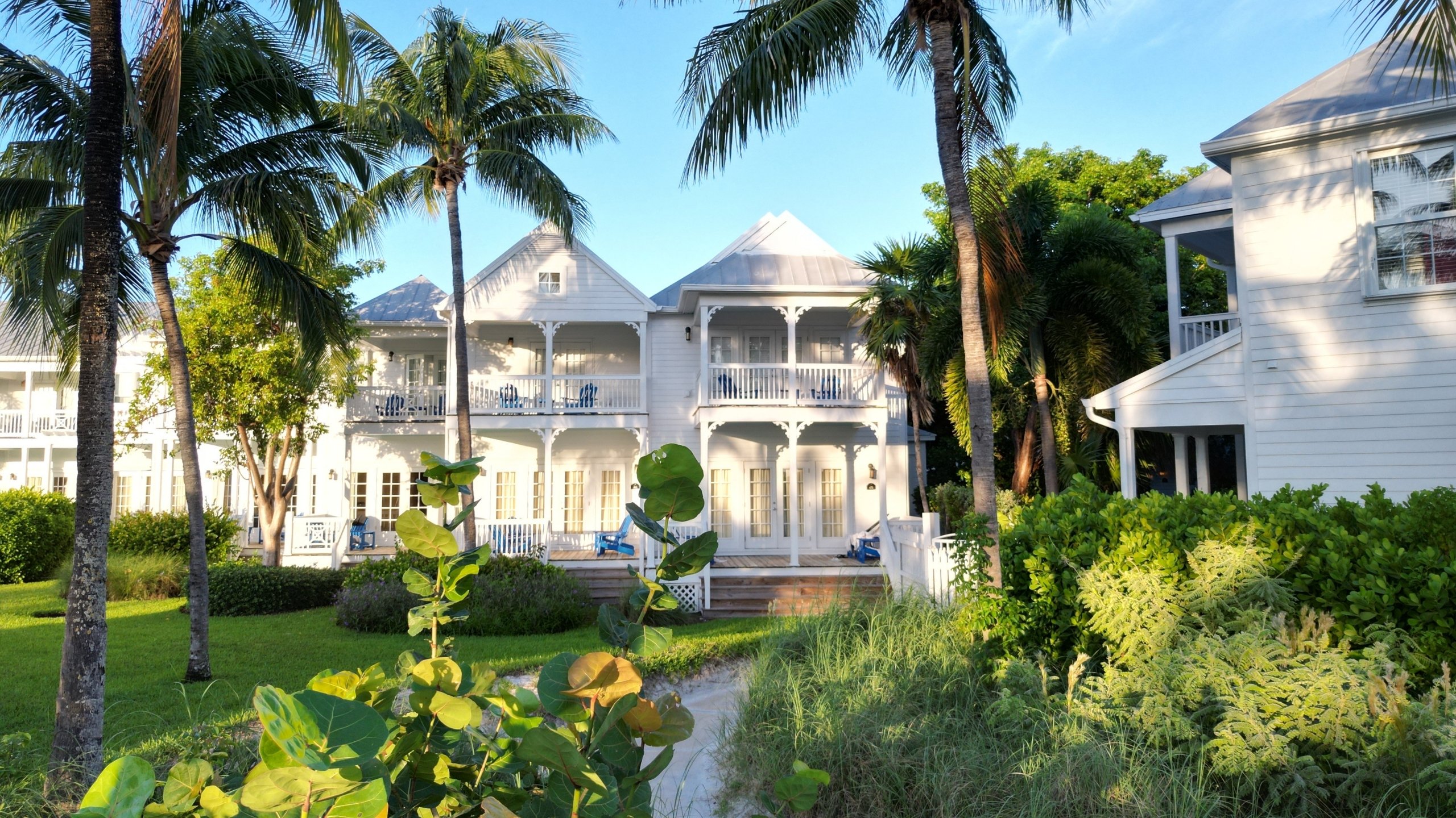 Exterior view of a Villa at Tranquility Bay Beachfront Resort, in the Florida Keys.