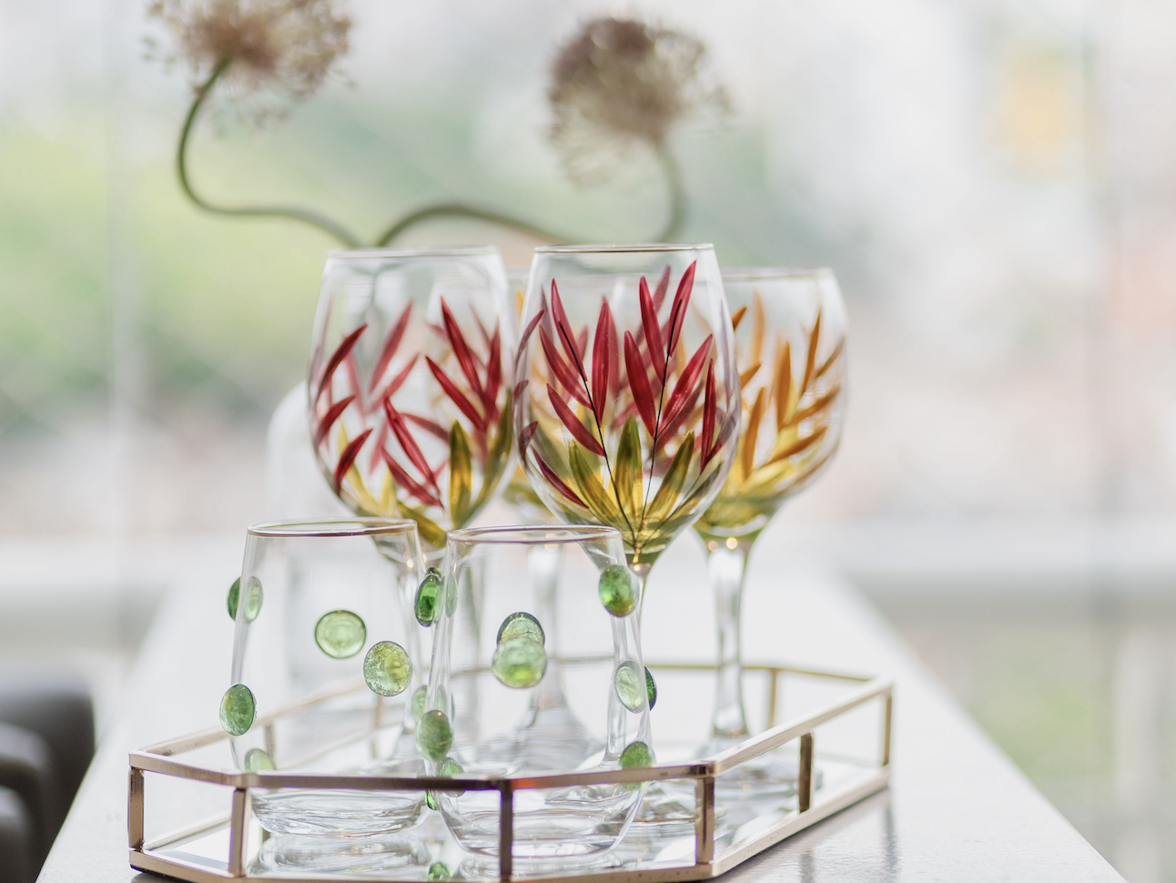 fall wine glass craft