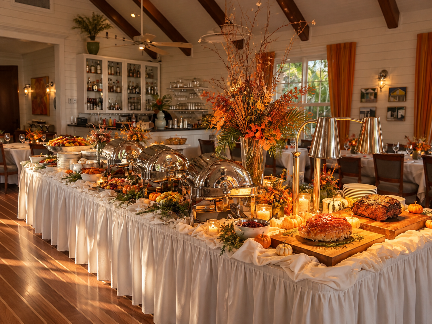 Thanksgiving buffet in Butterfly Café
