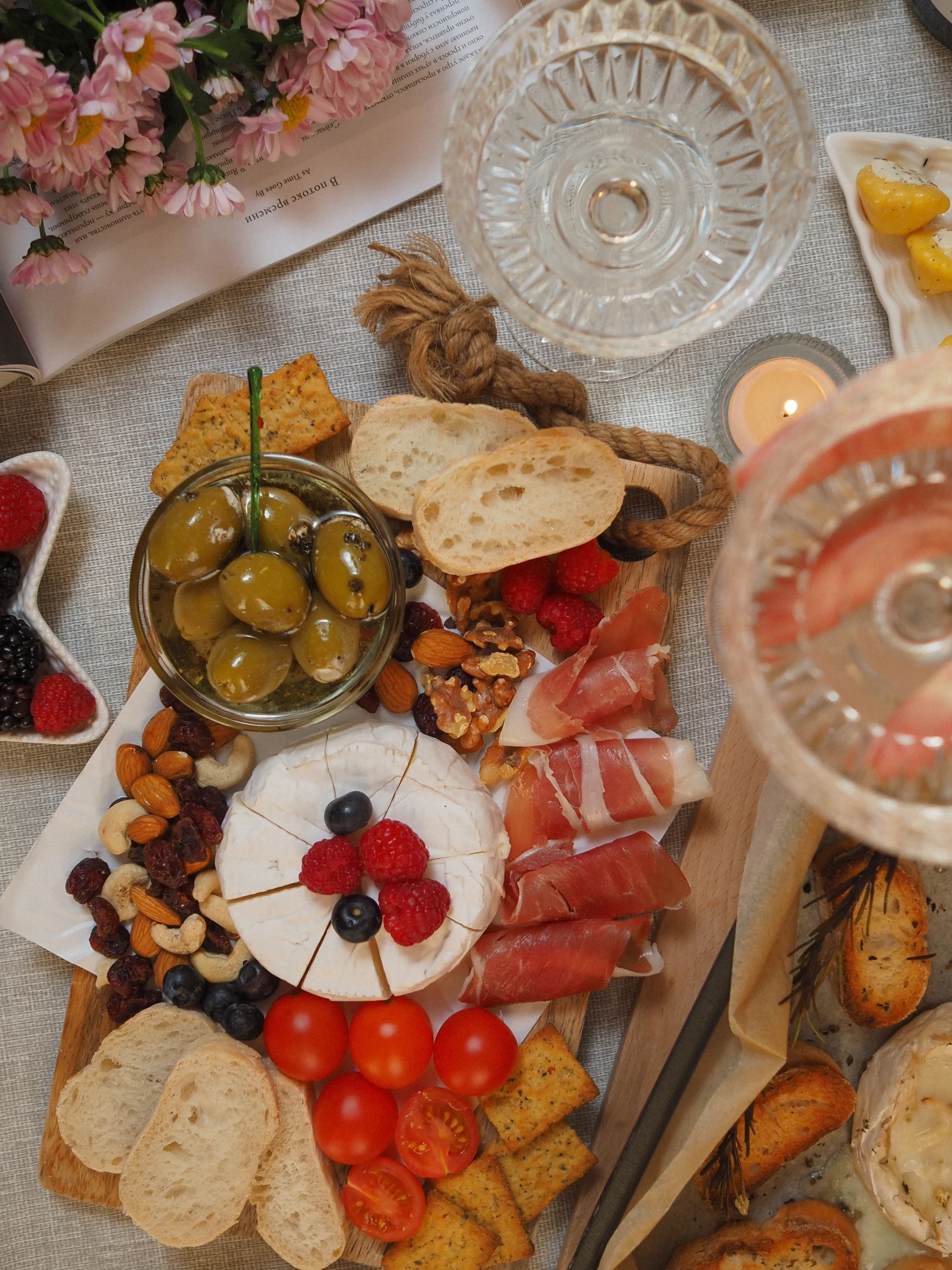 charcuterie spread